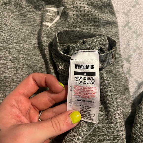 Gymshark Vital Seamless Leggings - Khaki Marl - Picture 3 of 4